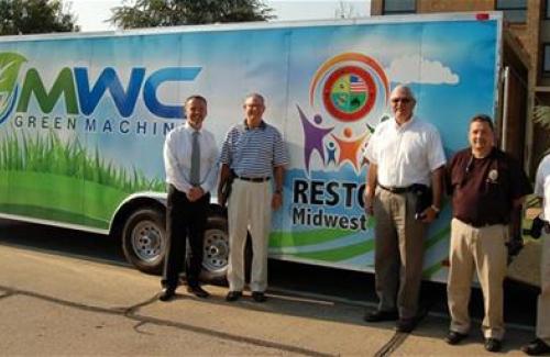 Green Machine Trailer. Volunteer groups my use the trailer in assisting citizens with their home repairs!
