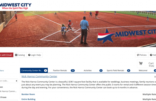 Midwest City CivicRec Reservation Catalog