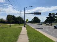 HAWK crosswalk across East Reno Avenue