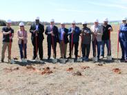 Group breaks ground for rail spur