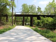 Palmer loop trail under bridge