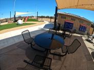 Food truck court dining area Midwest City MAC