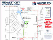 Veterans Day Parade Route Map