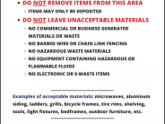 Scrap Metal Drop-Off Rules