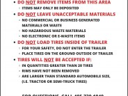 Tire Drop-Off Rules