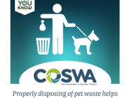 COSWA proper pet waste disposal maintains healthy water sources