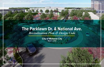 The Parklawn Dr. & National Ave. - Revitalization Plan & Design Code presentation title slide