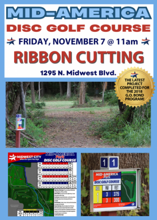 Ribbon Cutting for Mid-America Disc Golf Course Ribbon Cutting for Mid-America Disc Golf Course