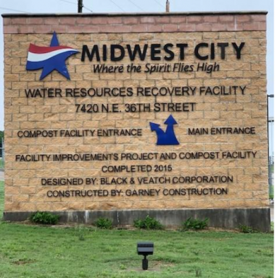 Water Resources Recovery Facility sign 