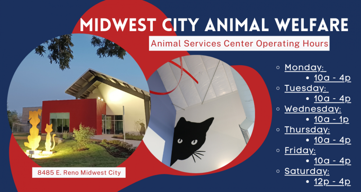 Midwest City Animal Service Center HOURS