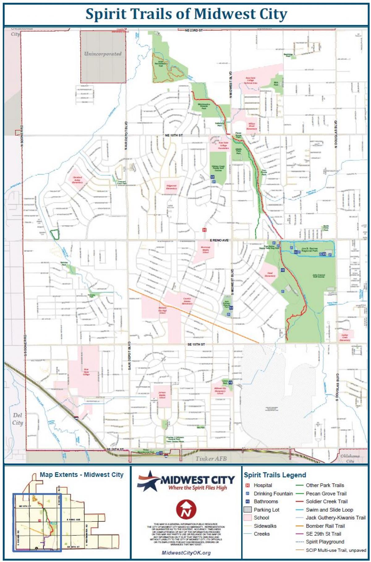 Spirit Trails Map