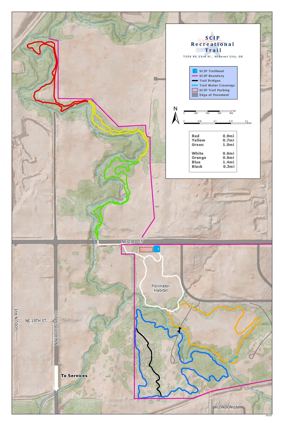 SCIP Recreational Trail Map