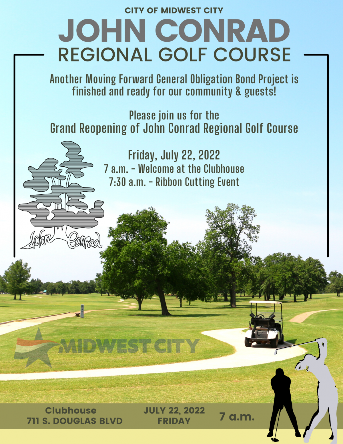 Invitation to the Grand Reopening of John Conrad Regional Golf Course