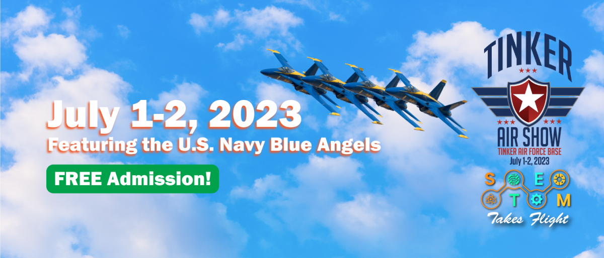 Blue angels at tinker afb shop