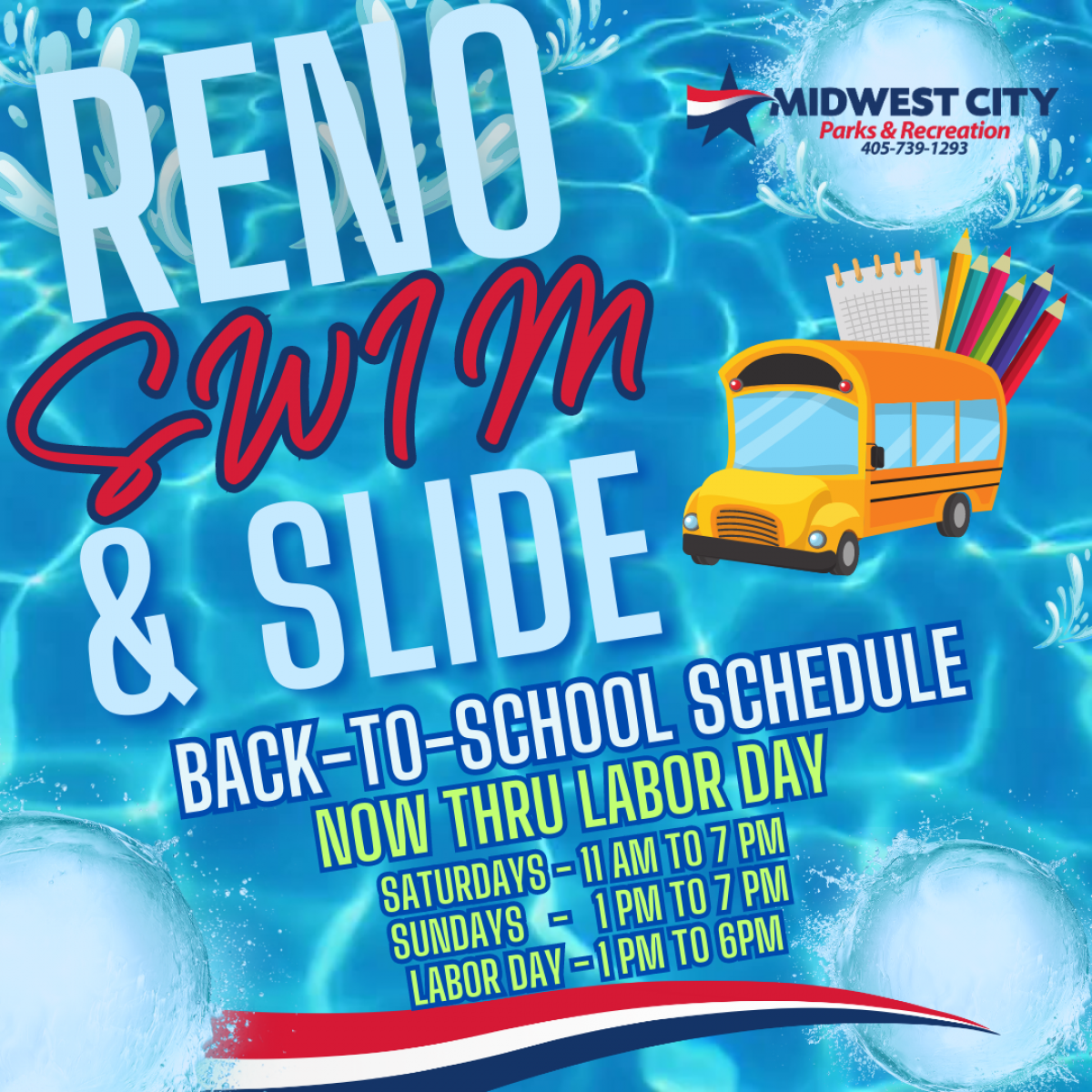 back to school at the pool