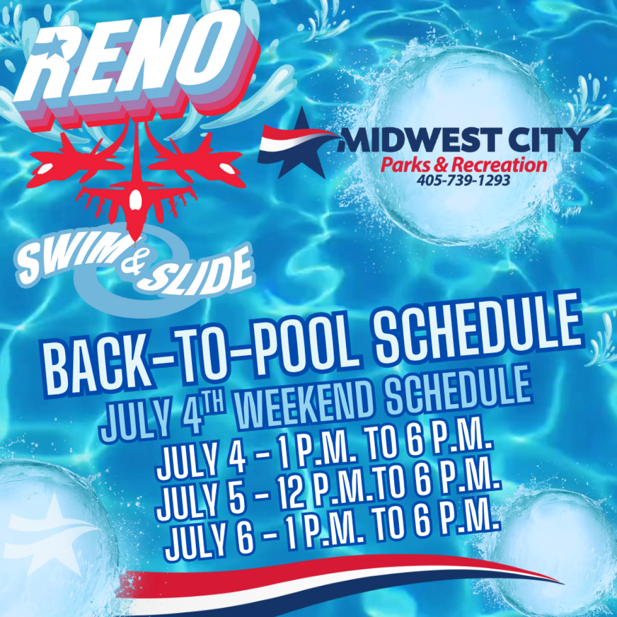 4th of July Back to Pool Schedule 4th of July Back to Pool Schedule