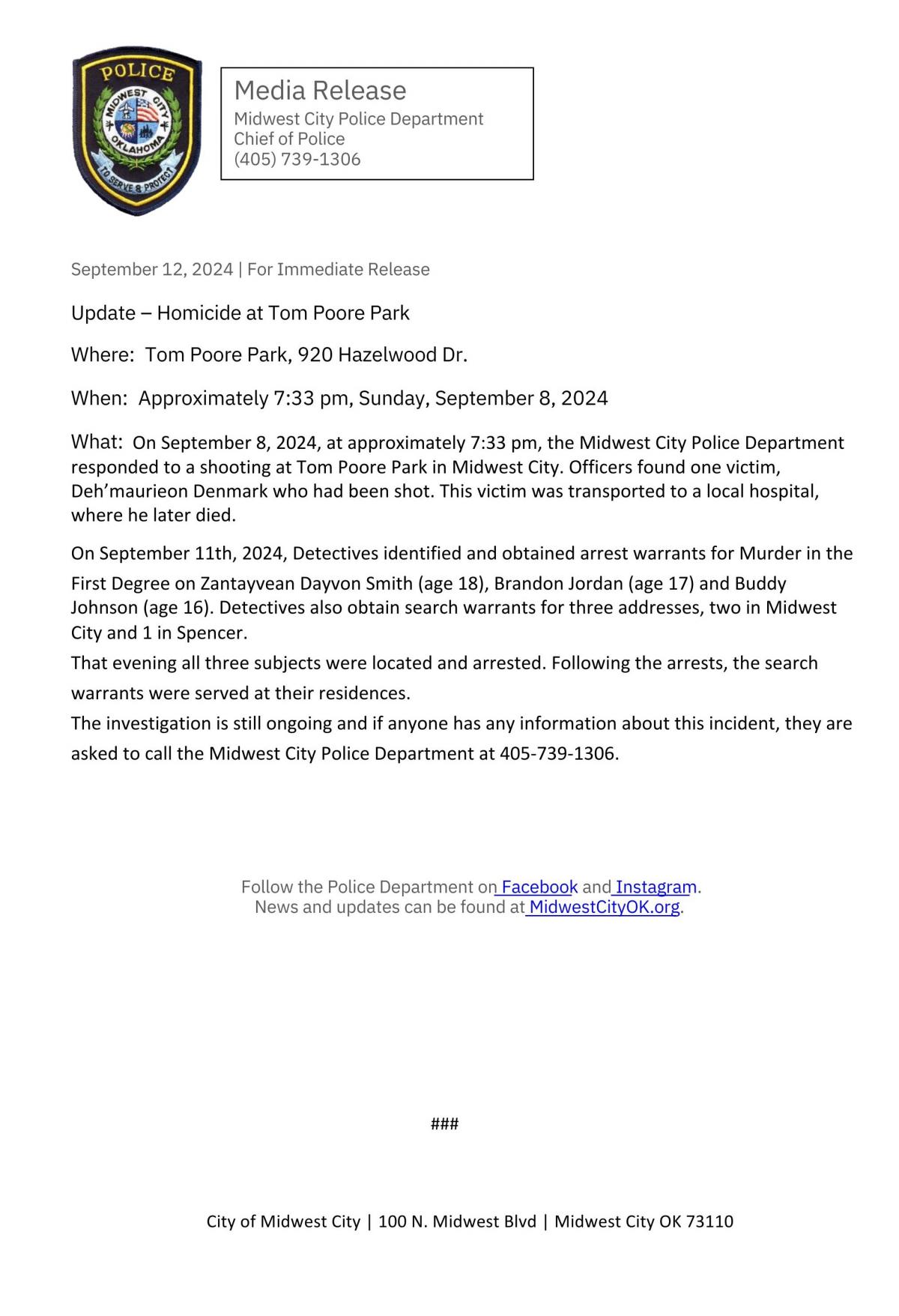 Media Release