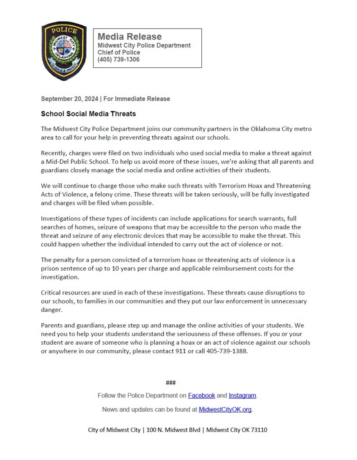 Media Release