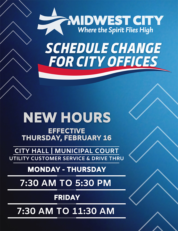 Midwest City Announces New Hours for City Hall and Municipal Court