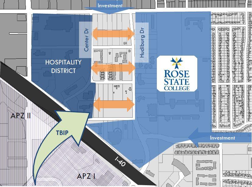 Rose State College Map Innovation District Study | Midwest City Oklahoma